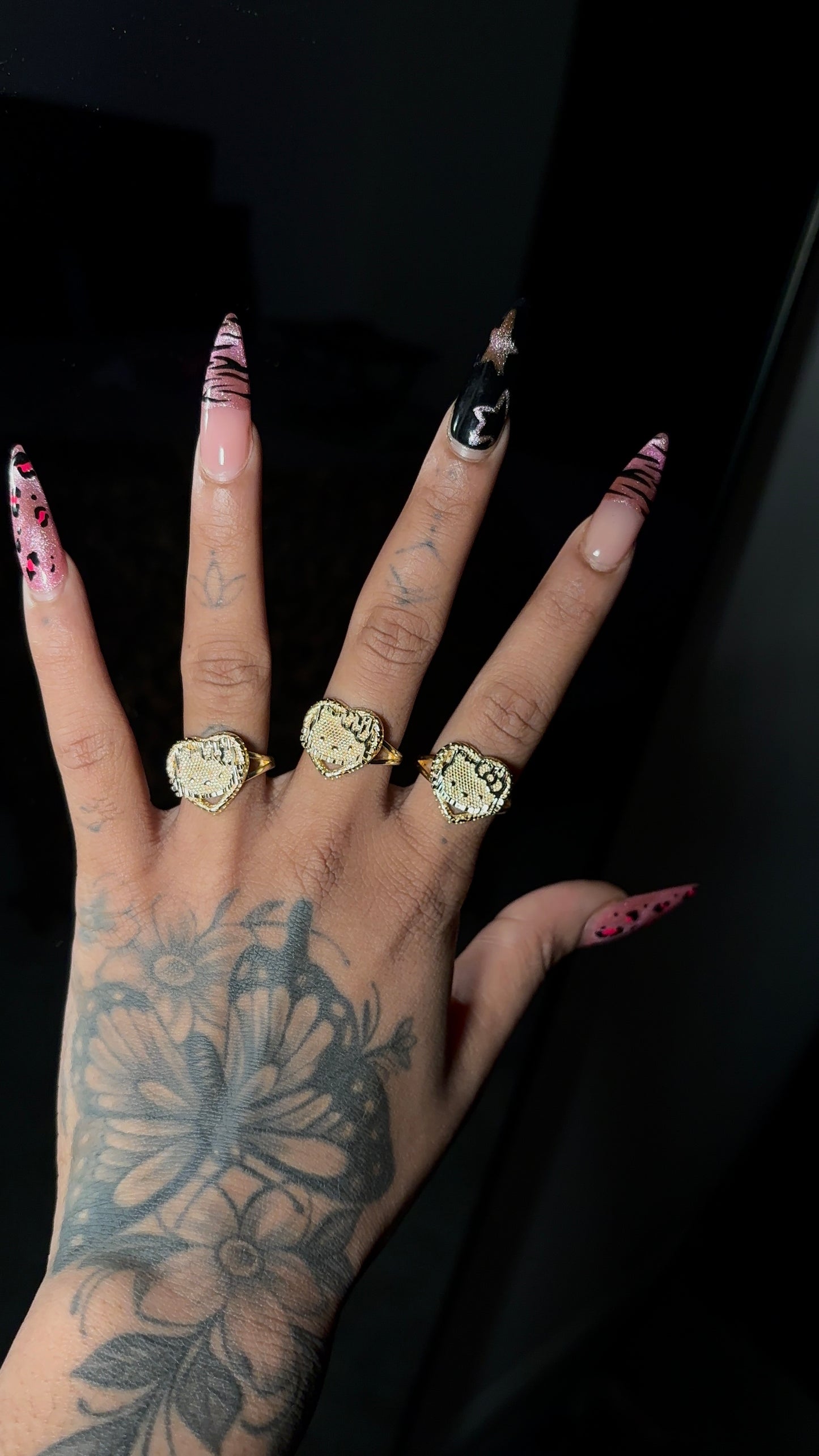 HK Heart Face Ring